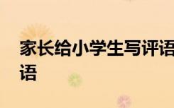 家长给小学生写评语短语 家长给小学学生评语