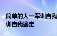 简单的大一军训自我鉴定50字 简单的大一军训自我鉴定