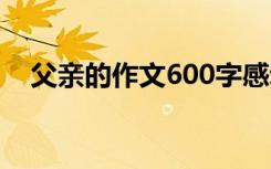 父亲的作文600字感动 父亲的作文600字