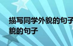 描写同学外貌的句子100字左右 描写同学外貌的句子