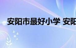 安阳市最好小学 安阳小学排名前十名名单