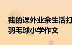 我的课外业余生活打羽毛球 我的课余生活打羽毛球小学作文