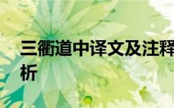 三衢道中译文及注释视频 三衢道中译文及赏析