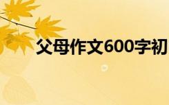 父母作文600字初中 父母作文600字