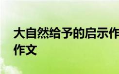 大自然给予的启示作文 大自然给人类的启示作文