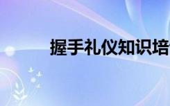 握手礼仪知识培训 握手礼仪知识