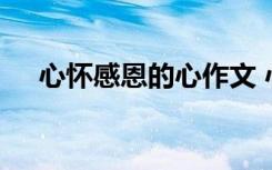 心怀感恩的心作文 心怀感恩的优秀作文