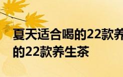 夏天适合喝的22款养生茶有哪些 夏天适合喝的22款养生茶