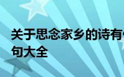 关于思念家乡的诗有什么? 有关思念家乡的诗句大全