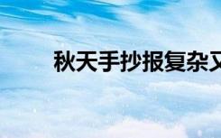 秋天手抄报复杂又漂亮 秋天手抄报