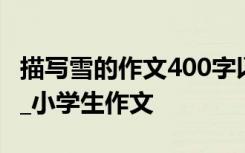 描写雪的作文400字以上 描写雪的作文300字_小学生作文