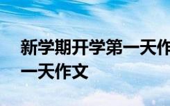 新学期开学第一天作文500字 新学期开学第一天作文