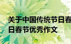 关于中国传统节日春节作文范文 中国传统节日春节优秀作文