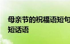 母亲节的祝福语短句有哪些 母亲节的祝福简短话语