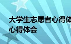 大学生志愿者心得体会800字 大学生志愿者心得体会