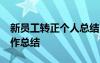 新员工转正个人总结50字 新员工个人转正工作总结