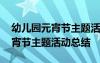 幼儿园元宵节主题活动总结与反思 幼儿园元宵节主题活动总结