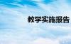 教学实施报告 教学实习报告