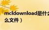 mcldownload是什么文件（download是什么文件）