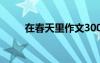 在春天里作文300字 在春天里作文