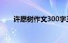 许愿树作文300字三年级 许愿树作文