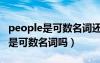 people是可数名词还是不可数名词（people是可数名词吗）