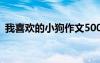 我喜欢的小狗作文500字 我喜欢的小狗作文