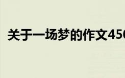 关于一场梦的作文450字 一场梦作文500字