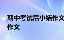 期中考试后小结作文怎么写 期中考试后小结作文