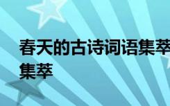 春天的古诗词语集萃有哪些 春天的古诗词语集萃