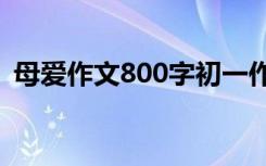 母爱作文800字初一作文 母爱责任初一作文