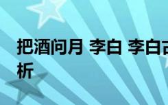 把酒问月 李白 李白古诗《把酒问月》全诗赏析