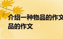 介绍一种物品的作文400字左右 介绍一种物品的作文