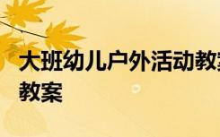 大班幼儿户外活动教案7篇 大班幼儿户外活动教案