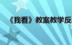 《我看》教案教学反思简短 《我看》教案