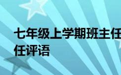 七年级上学期班主任寄语 七年级上学期班主任评语