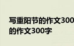 写重阳节的作文300字作文三年级 写重阳节的作文300字