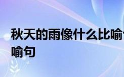 秋天的雨像什么比喻句? 秋天的雨像什么的比喻句