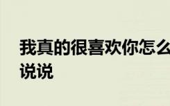 我真的很喜欢你怎么表达 我真的很喜欢你的说说