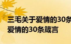 三毛关于爱情的30条箴言在线阅读 三毛关于爱情的30条箴言