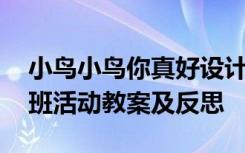 小鸟小鸟你真好设计意图 小鸟小鸟你真好小班活动教案及反思