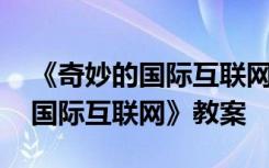 《奇妙的国际互联网》教案及反思 《奇妙的国际互联网》教案