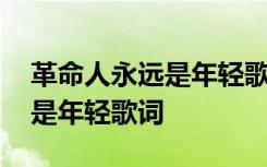 革命人永远是年轻歌词歌曲原唱 革命人永远是年轻歌词