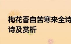 梅花香自苦寒来全诗解析 梅花香自苦寒来全诗及赏析