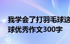 我学会了打羽毛球这篇作文 我学会了打羽毛球优秀作文300字