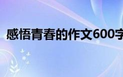 感悟青春的作文600字初中 感悟青春的作文