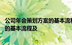 公司年会策划方案的基本流程及主要内容 公司年会策划方案的基本流程及