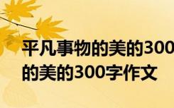 平凡事物的美的300字作文怎么写 平凡事物的美的300字作文