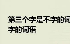 第三个字是不字的词语是什么 第三个字是不字的词语