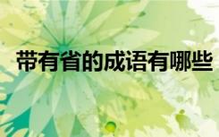 带有省的成语有哪些 带有省字的成语-成语